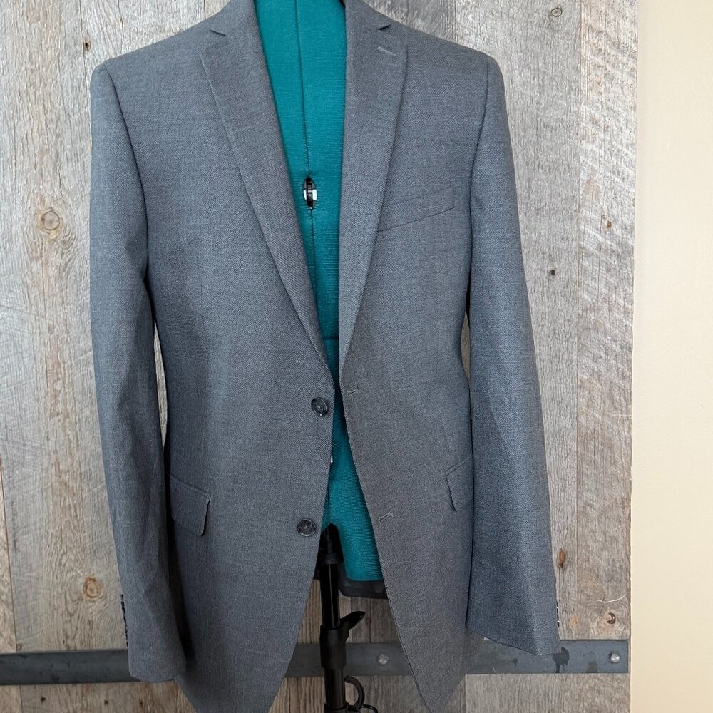 Alfani Men's Suit Slim Fit 40L Jacket 34W x 32L Pants - Picture 2 of 14